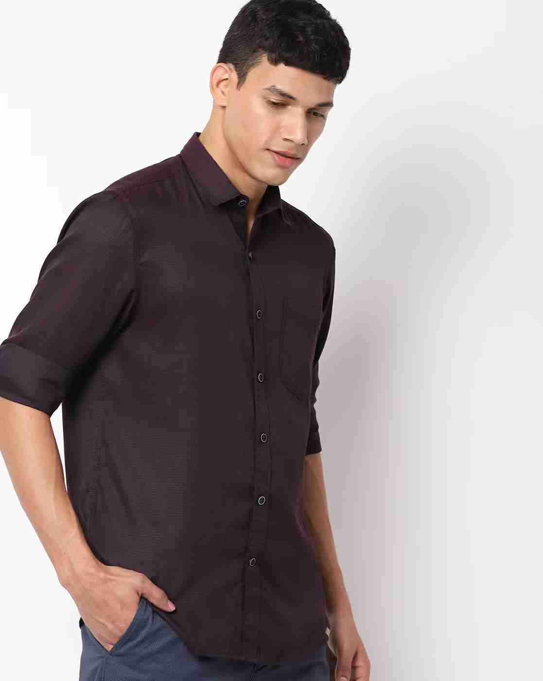 JOHN PLAYERS | Textured Extra Slim Fit Shirt with Patch Pocket|0