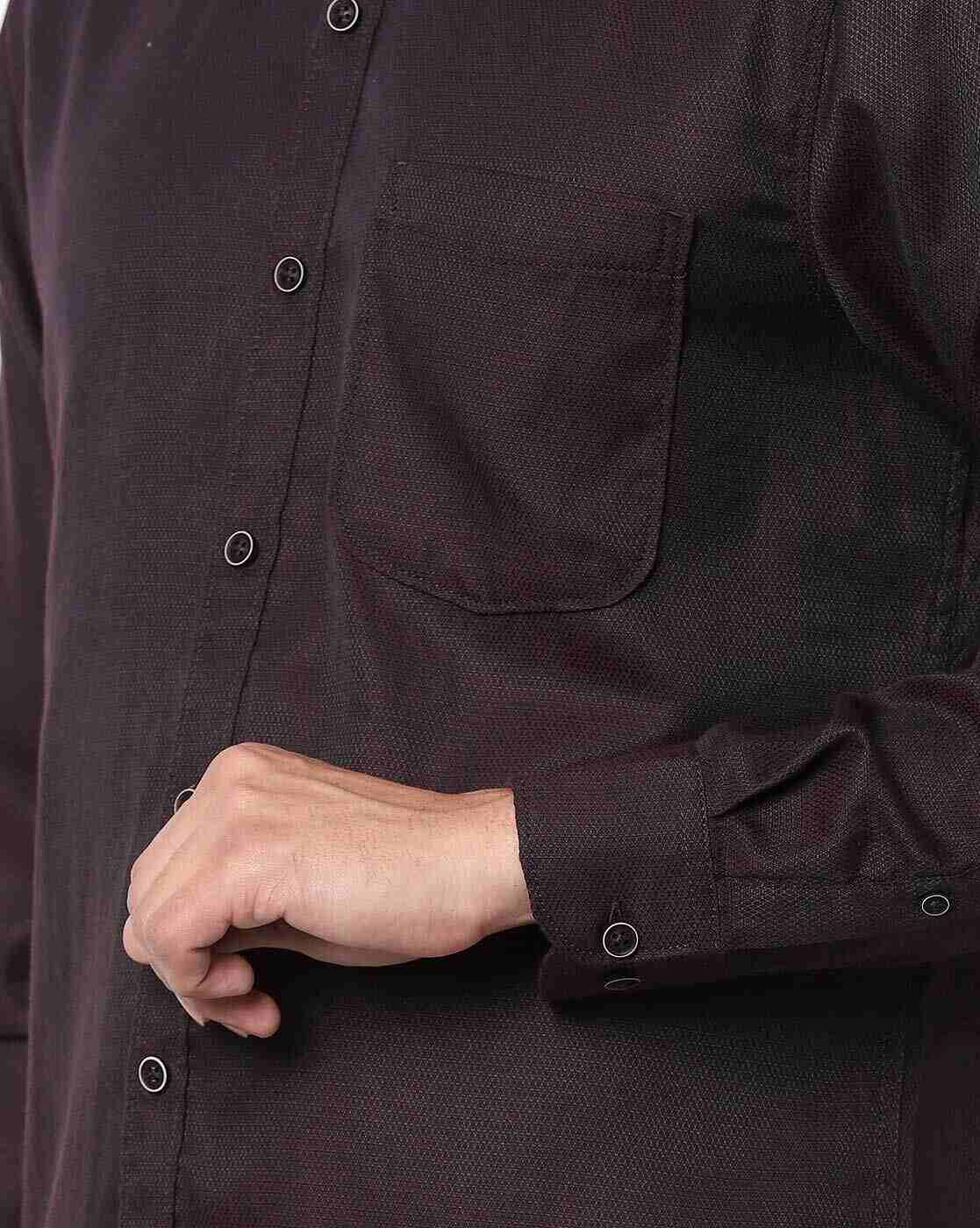 JOHN PLAYERS | Textured Extra Slim Fit Shirt with Patch Pocket|3