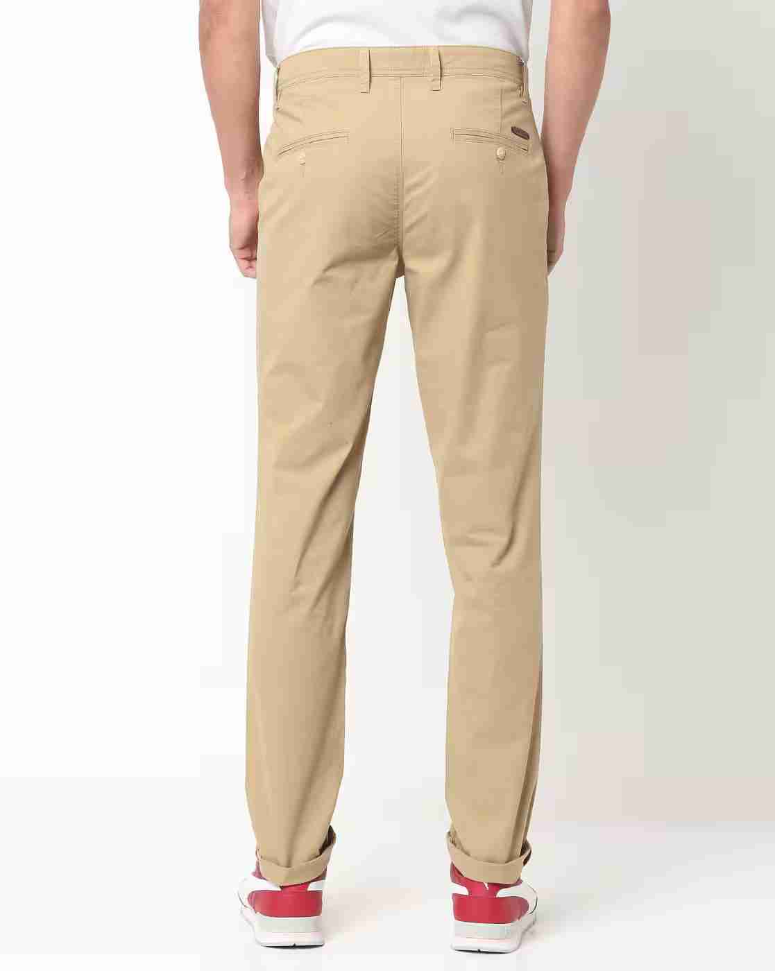 John Players | Slim Fit Chinos with Insert Pockets|1