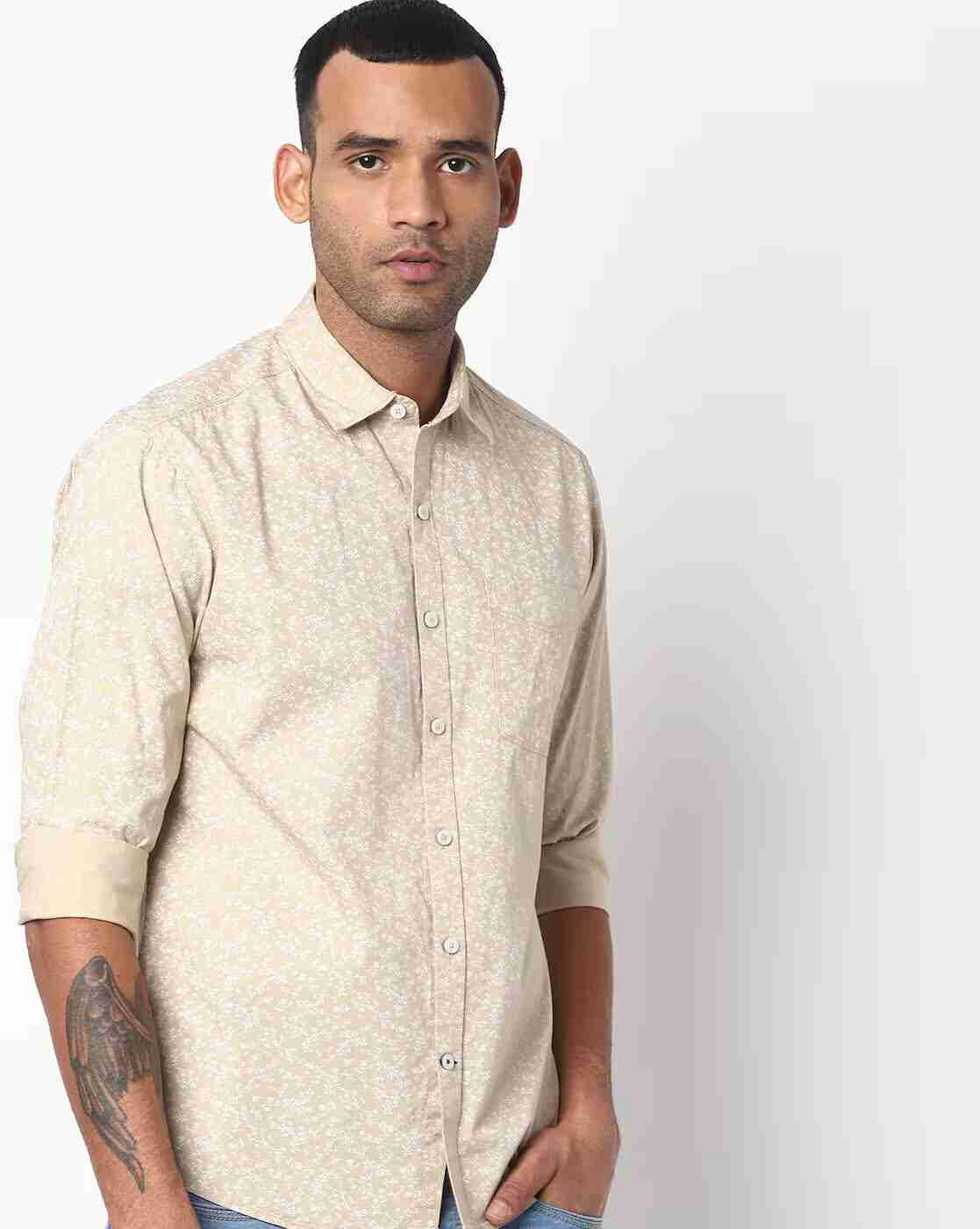JOHN PLAYERS | Extra Slim Fit Shirt with Patch Pocket|0