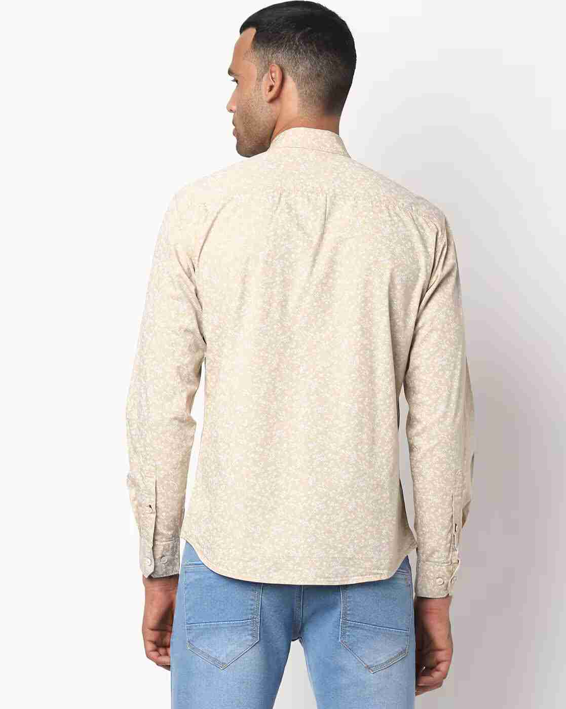 JOHN PLAYERS | Extra Slim Fit Shirt with Patch Pocket|1