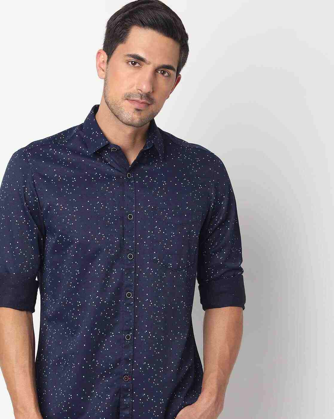 JOHN PLAYERS | Printed Slim Fit Shirt|0