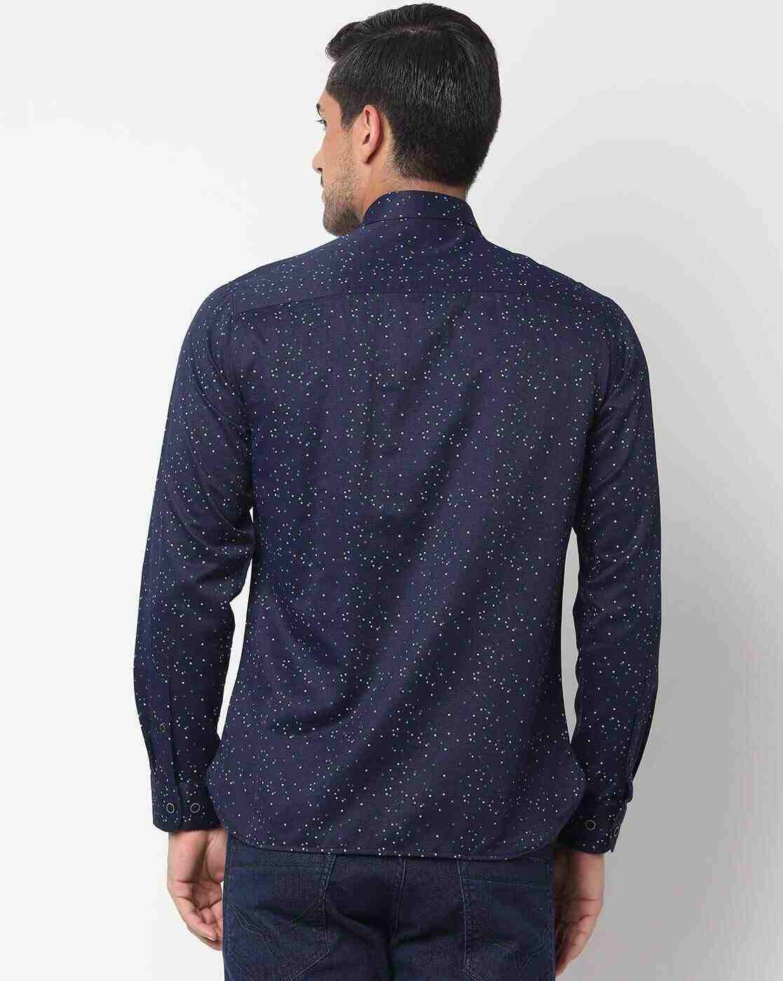 JOHN PLAYERS | Printed Slim Fit Shirt|1