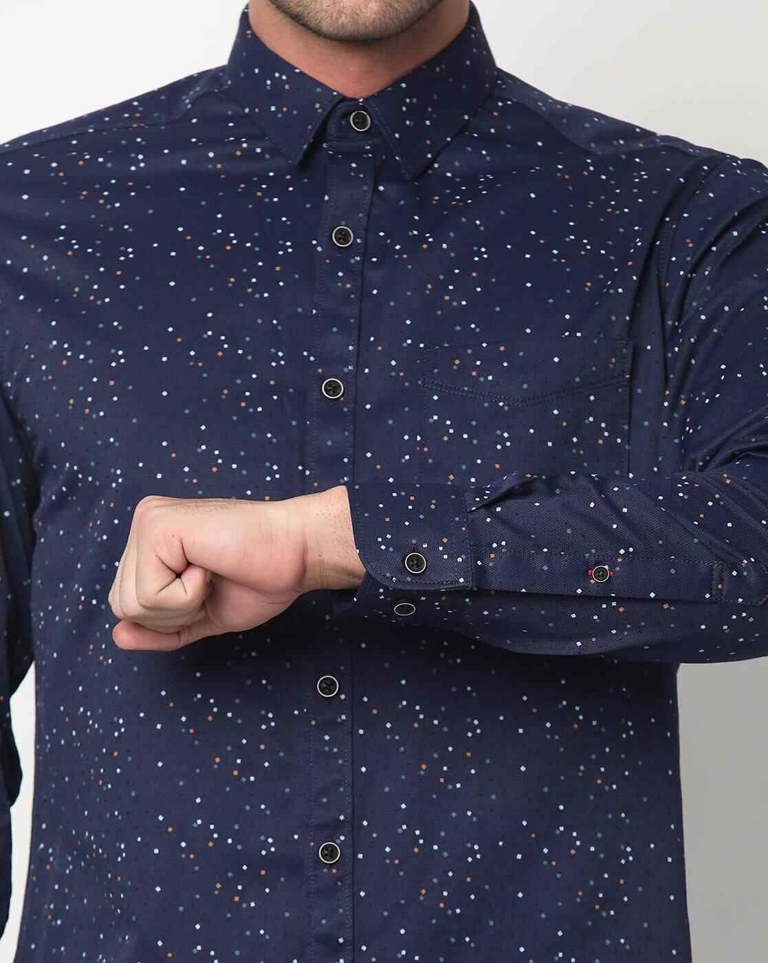 JOHN PLAYERS | Printed Slim Fit Shirt|3