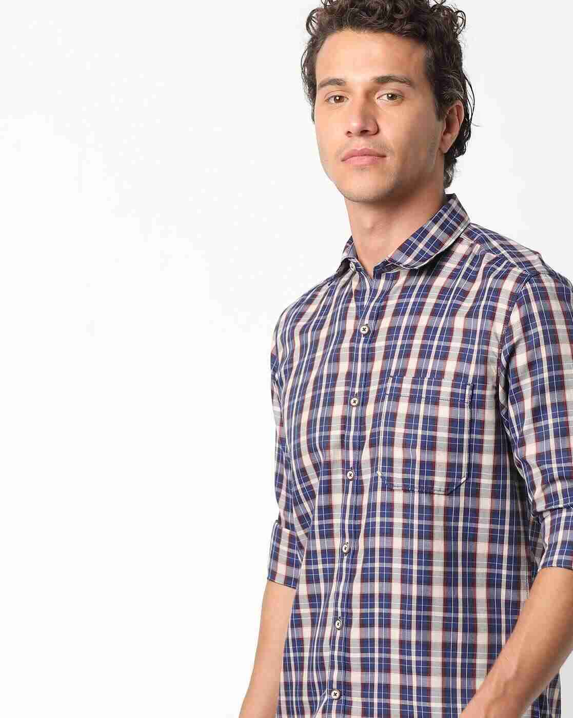 JOHN PLAYERS | Checked Extra Slim Fit Shirt|0