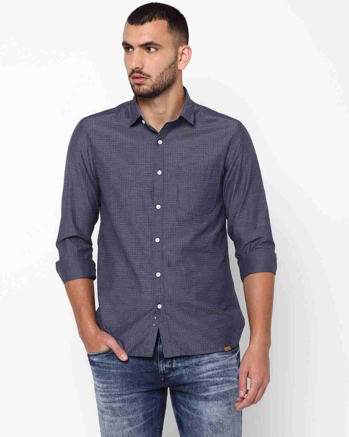 JOHN PLAYERS | Micro Print Extra Slim Fit Shirt|0