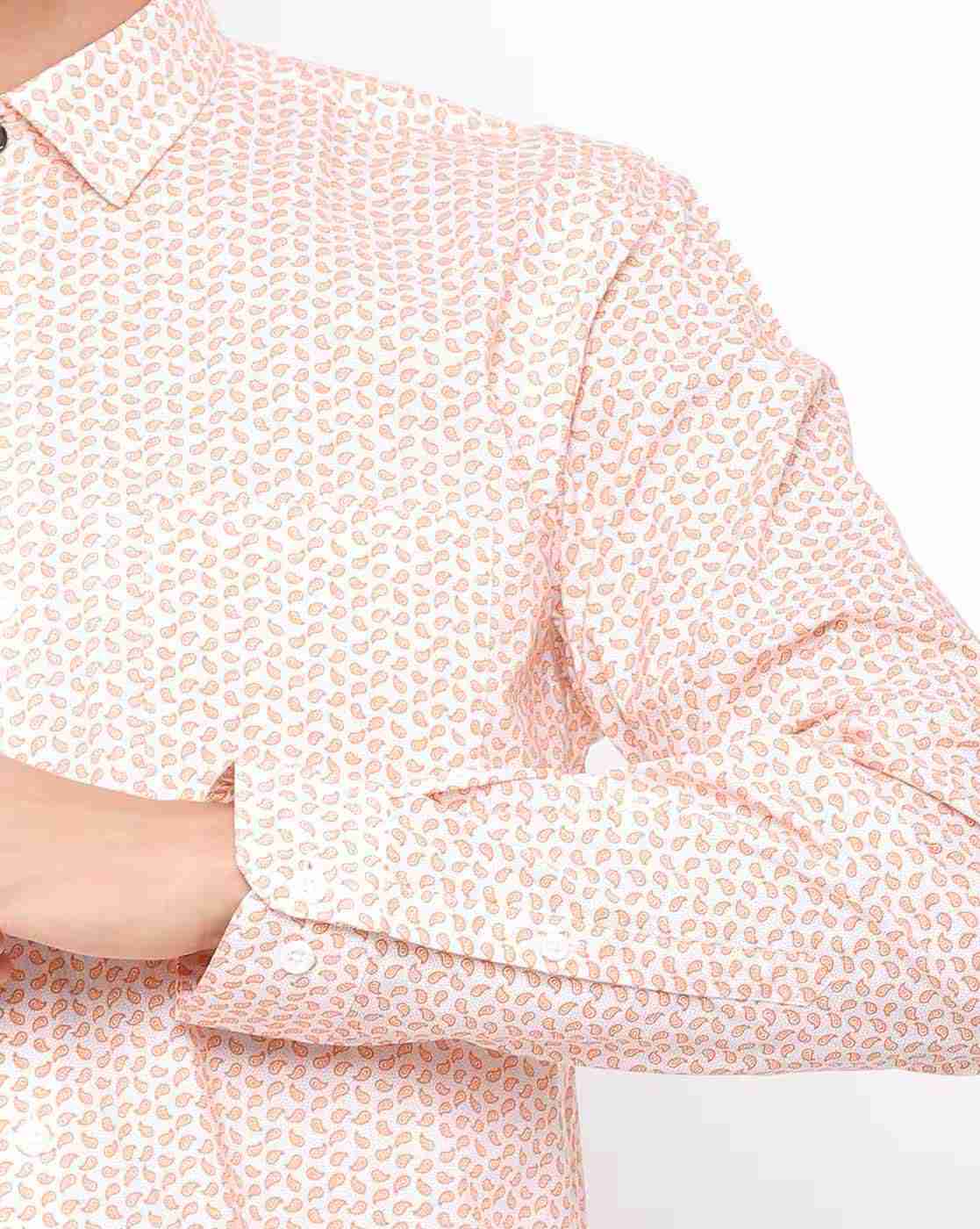 JOHN PLAYERS | Micro Print Slim Fit Shirt with Patch Pocket|3