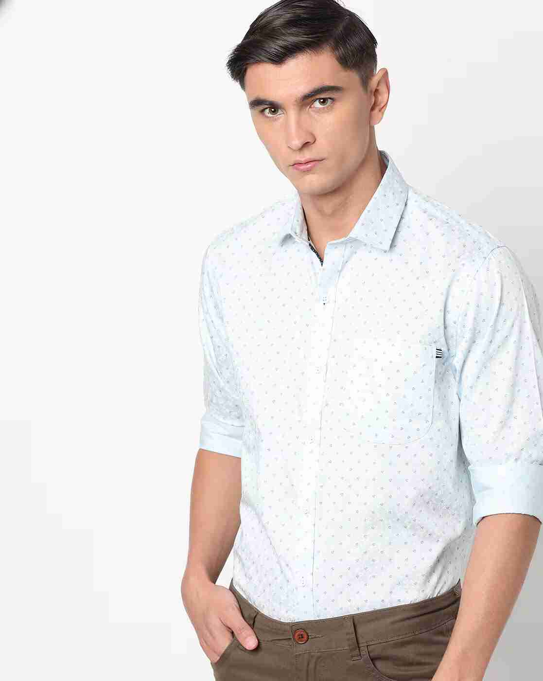 JOHN PLAYERS | Printed Slim Fit Shirt|0