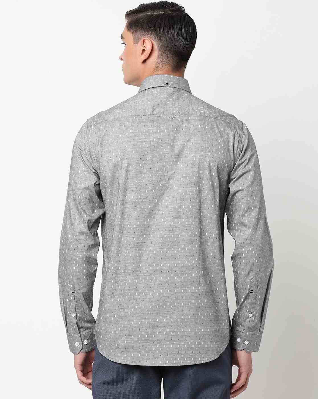 John Players | Printed Slim Fit Shirt|1