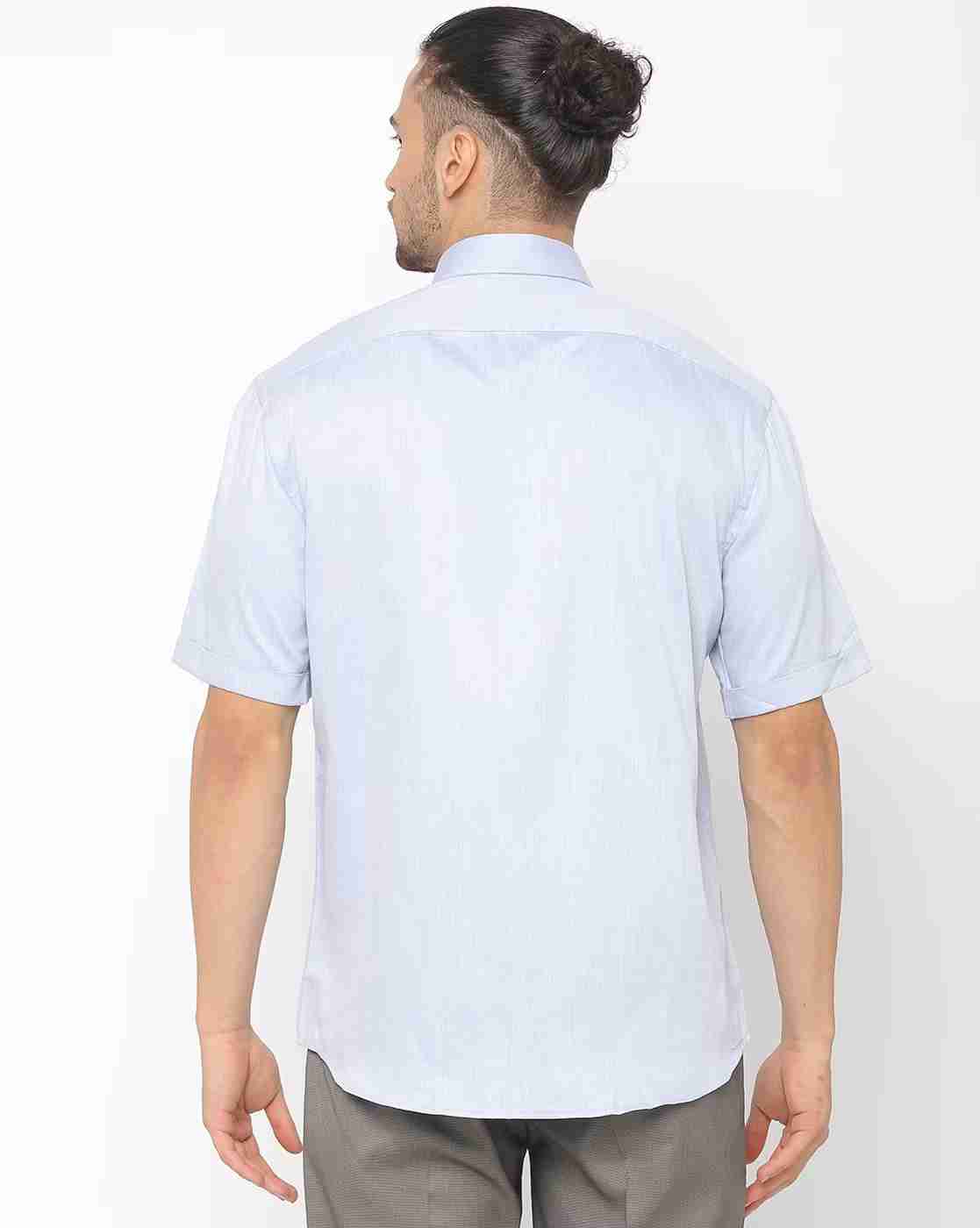 JOHN PLAYERS | Slim Fit Shirt with Patch Pocket|1