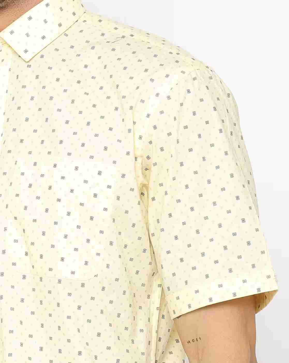 JOHN PLAYERS | Printed Slim Fit Shirt with Patch Pocket|3