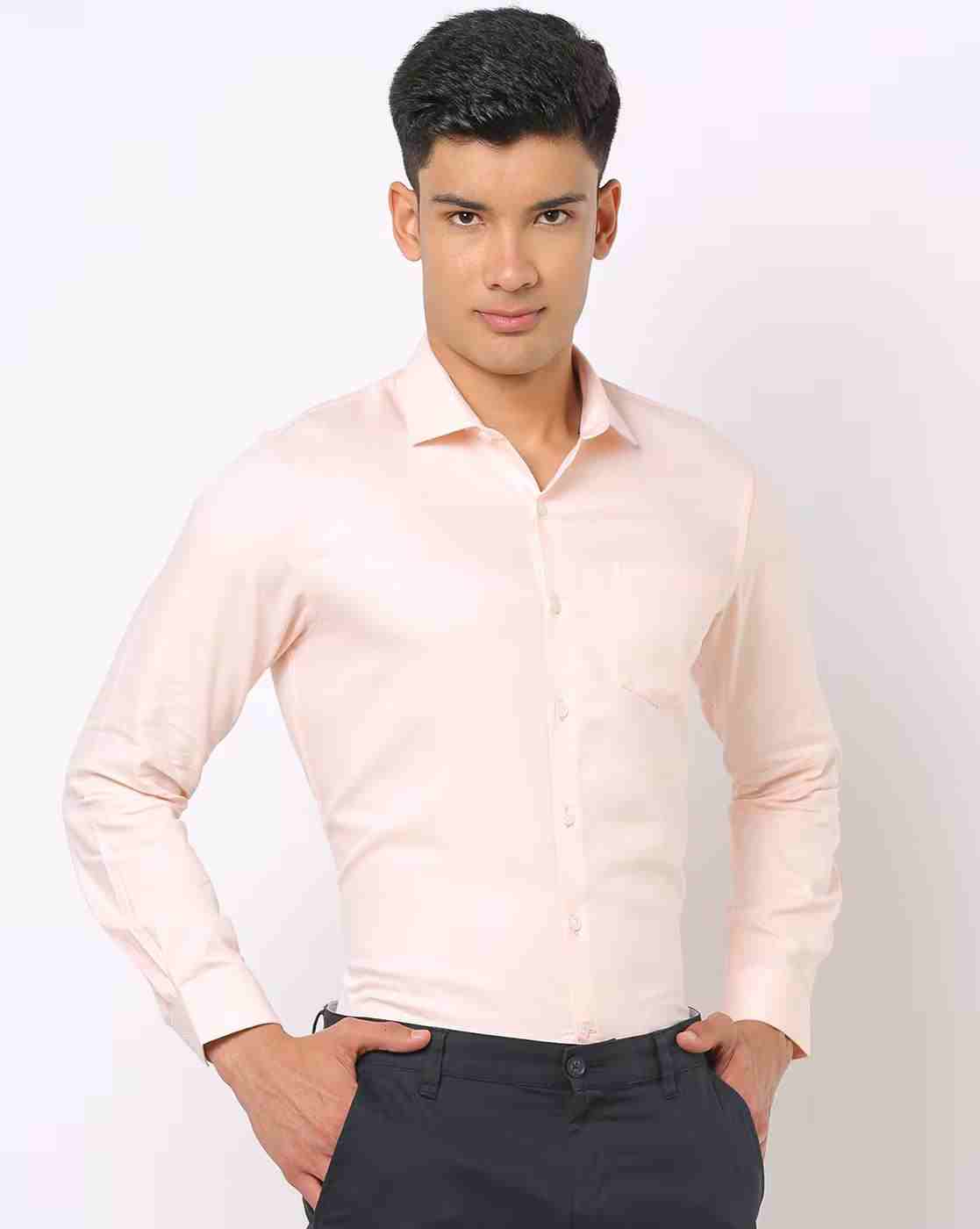 John Players | Men Slim Fit Shirt with Patch Pocket|0
