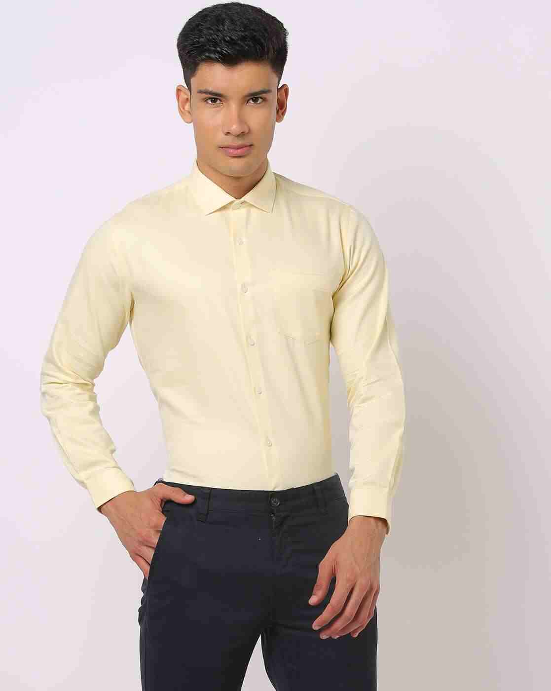 Men Slim Fit Shirt with Patch Pocket