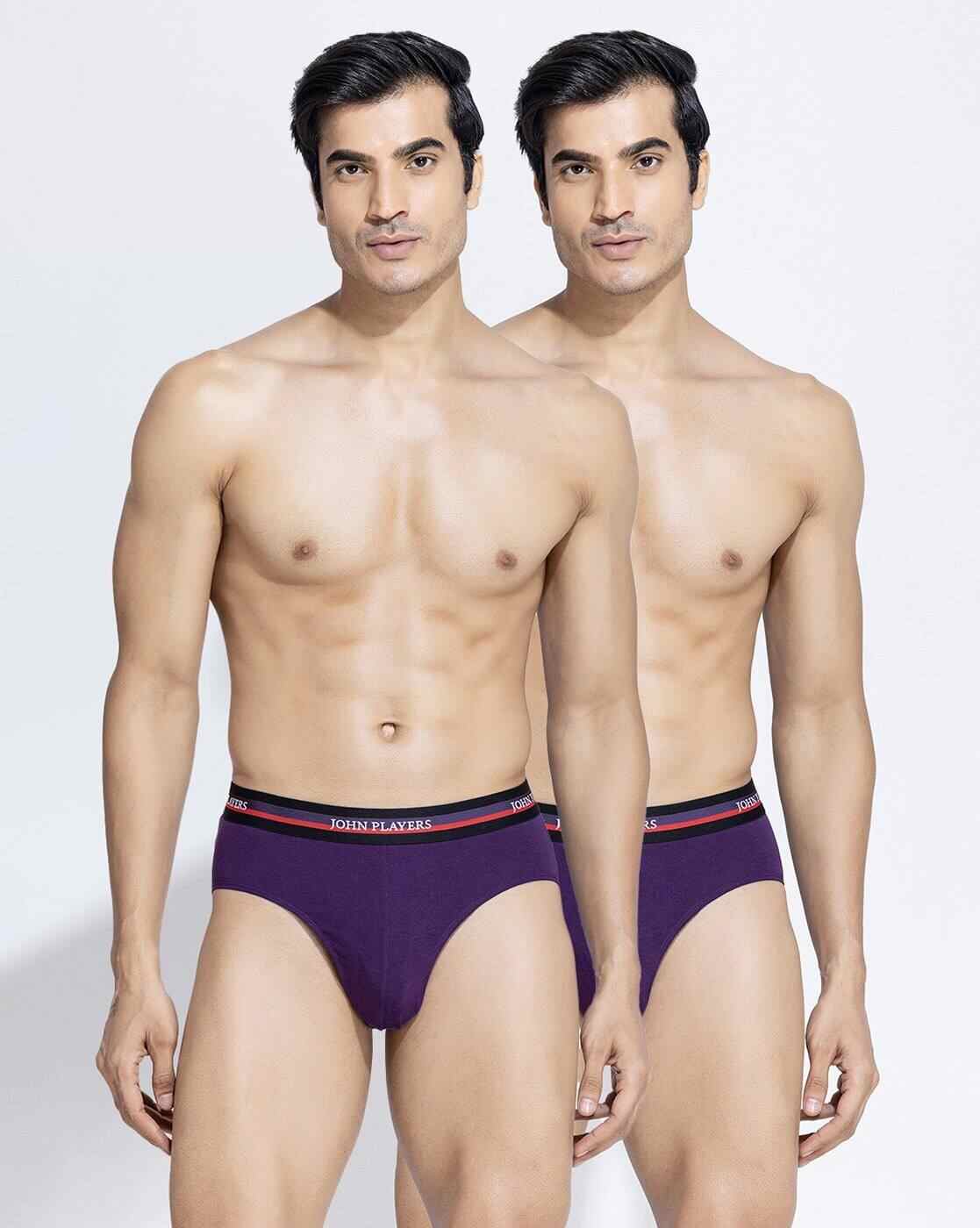 JOHN PLAYERS | Men Pack of 2 Briefs with Logo Waistband|0