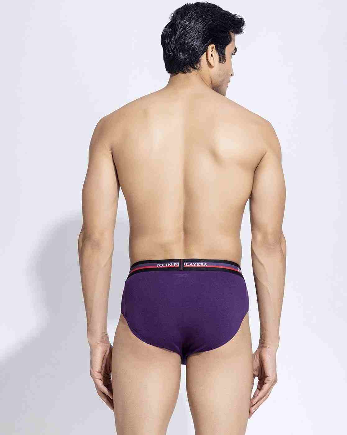 JOHN PLAYERS | Men Pack of 2 Briefs with Logo Waistband|2