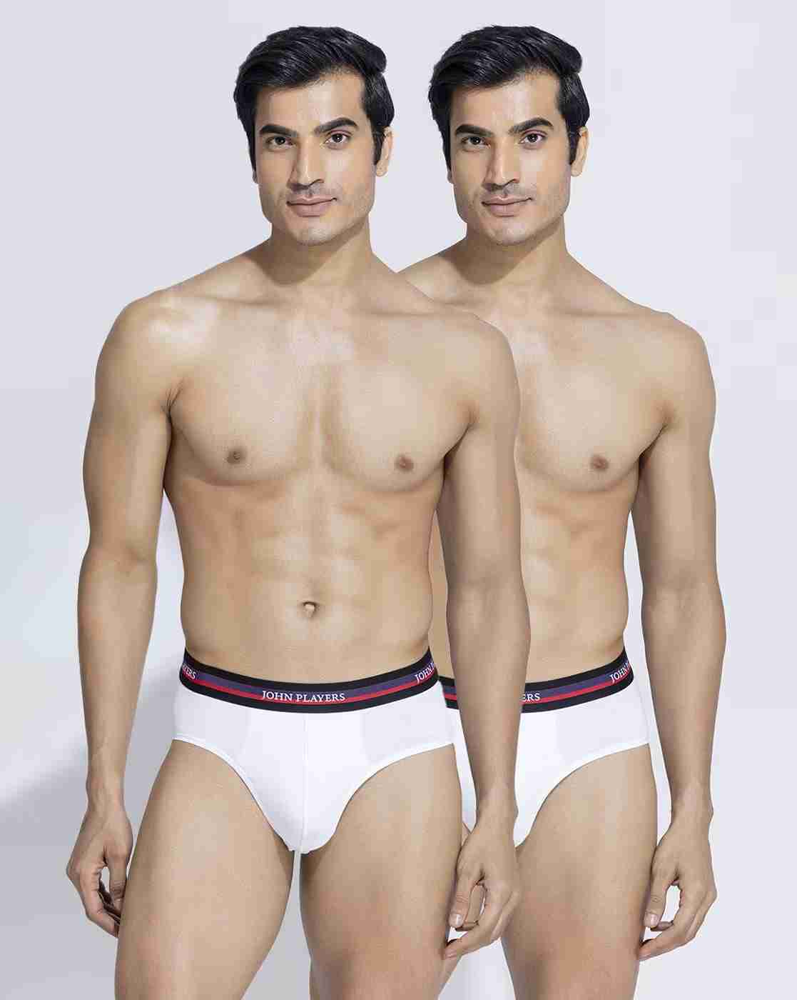 JOHN PLAYERS | Men Pack of 2 Briefs with Logo Waistband|0
