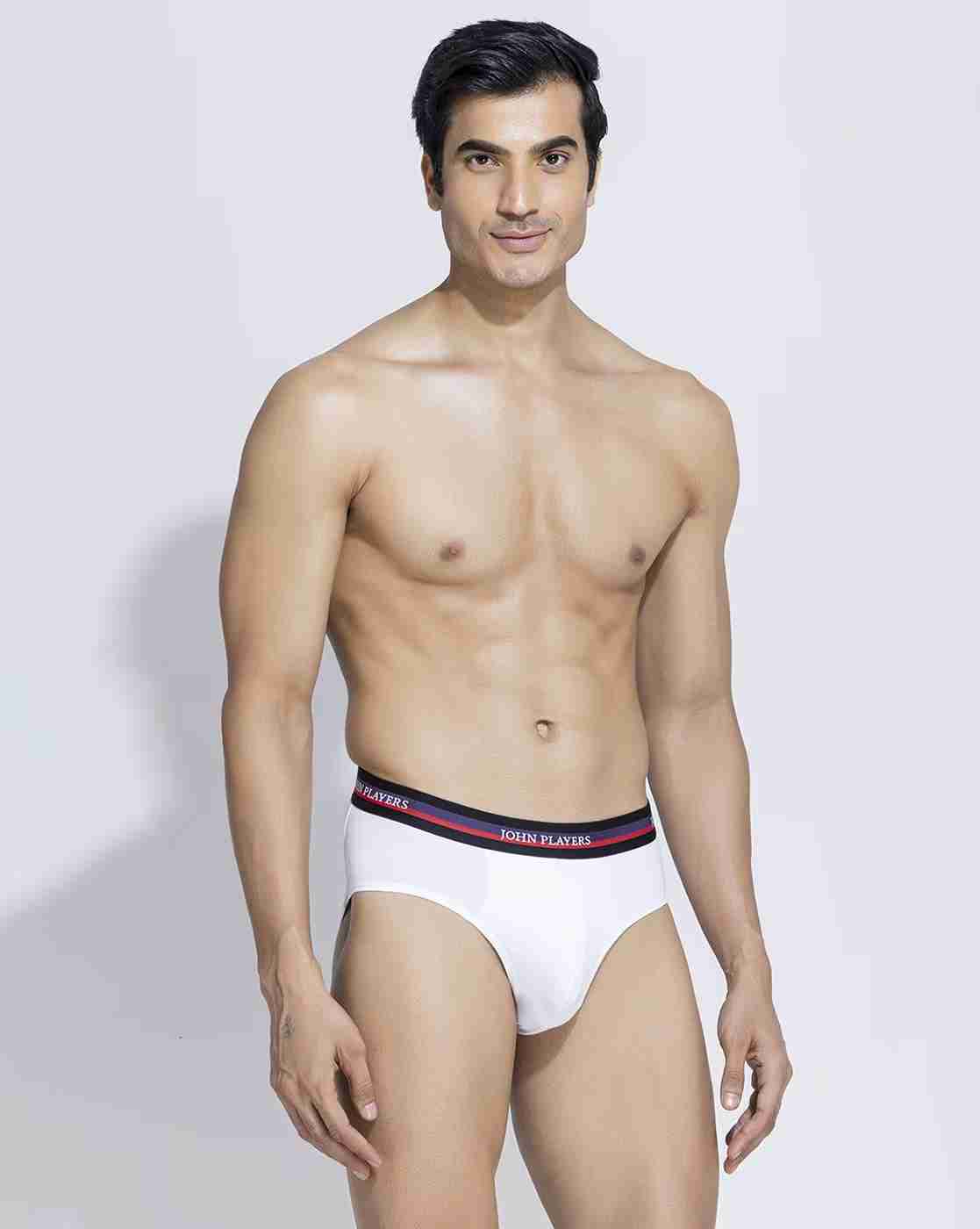JOHN PLAYERS | Men Pack of 2 Briefs with Logo Waistband|1
