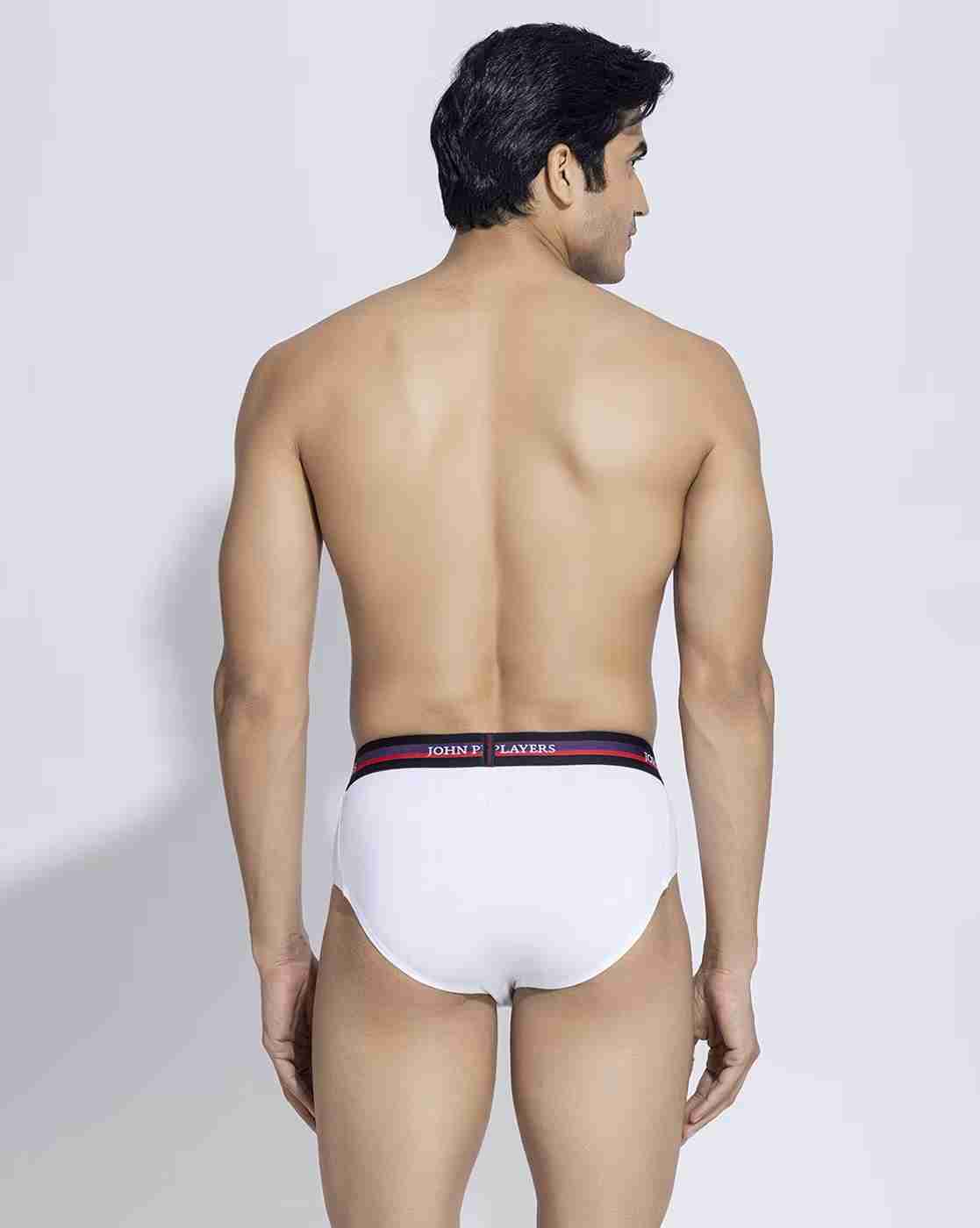 JOHN PLAYERS | Men Pack of 2 Briefs with Logo Waistband|2