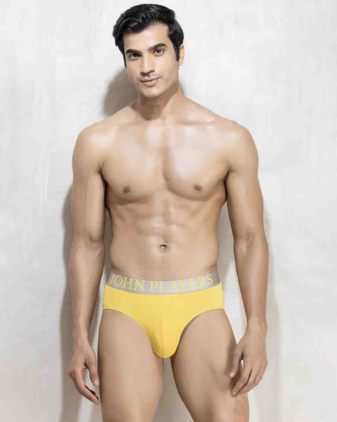 JOHN PLAYERS | Men Cotton Briefs with Logo Waistband