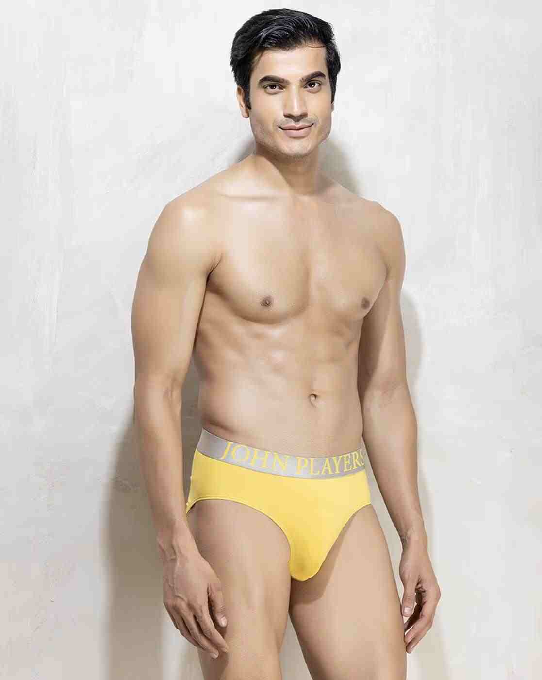 John Players | Men Cotton Briefs with Logo Waistband|2