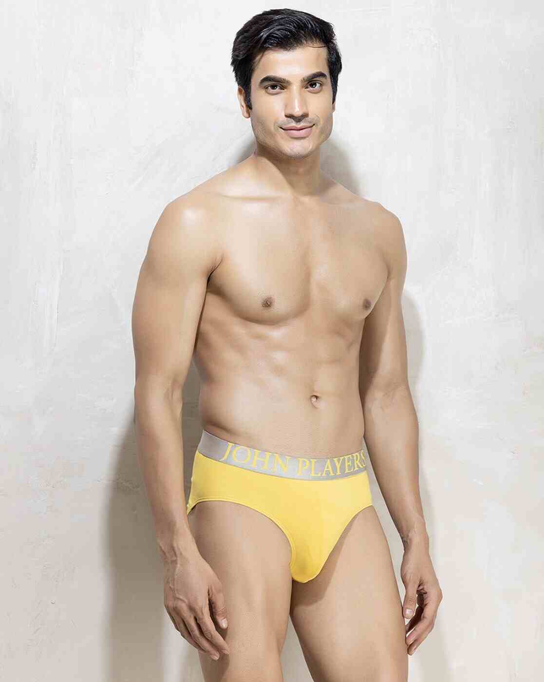 JOHN PLAYERS | Men Cotton Briefs with Logo Waistband|2