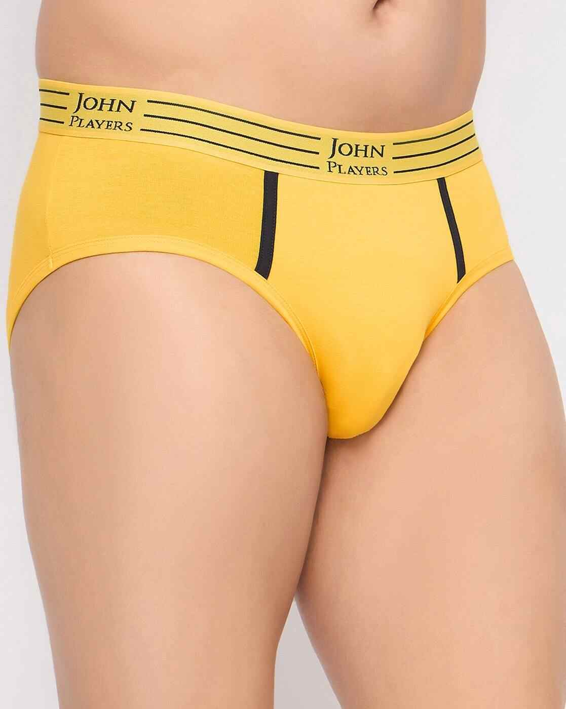 JOHN PLAYERS | Men Pack of 2 Striped Cotton Briefs|2