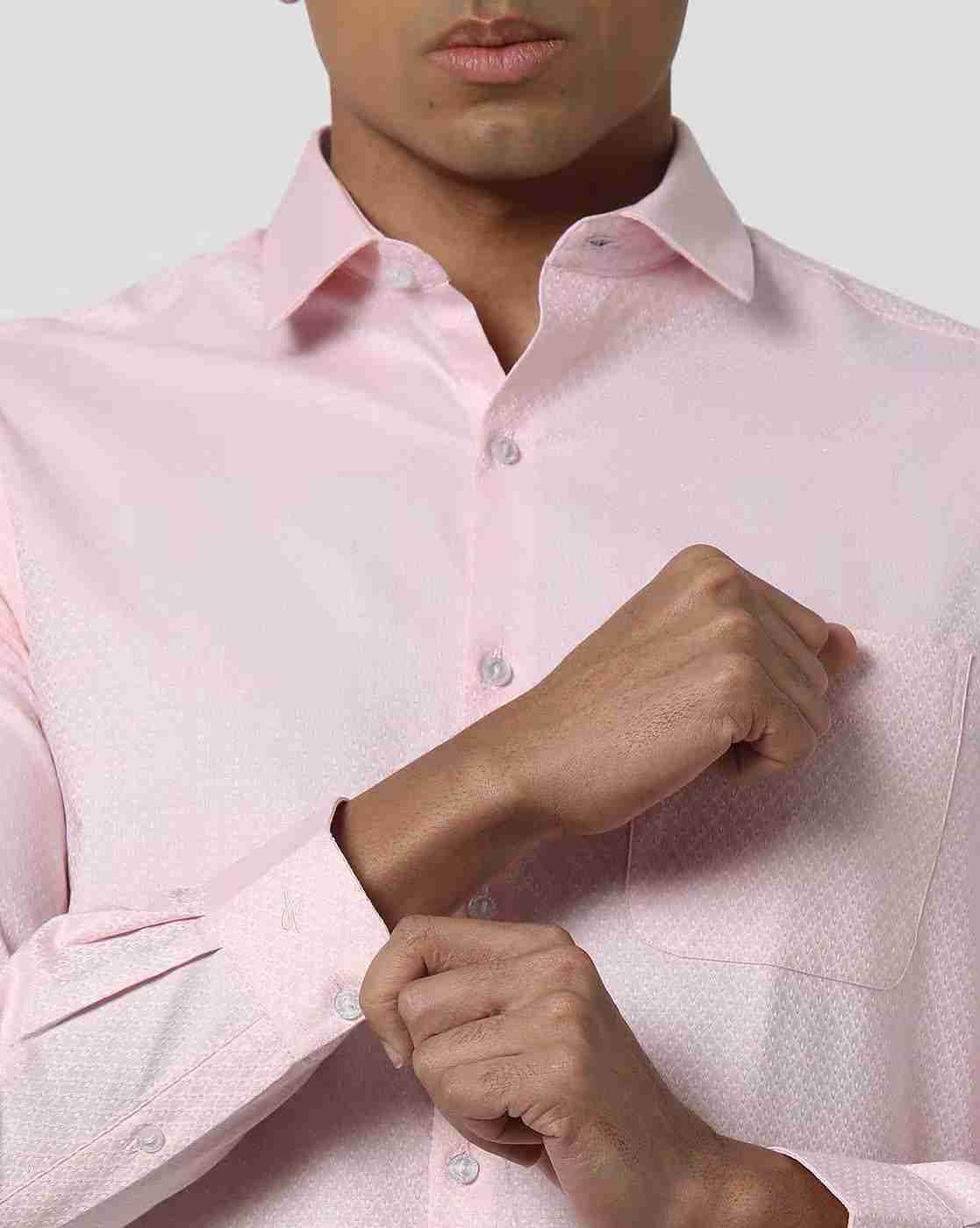 JOHN PLAYERS | Men Checked Slim Fit Shirt|3