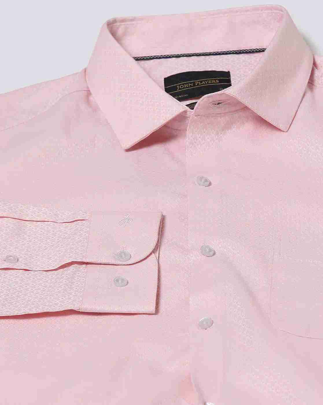 JOHN PLAYERS | Men Checked Slim Fit Shirt|4