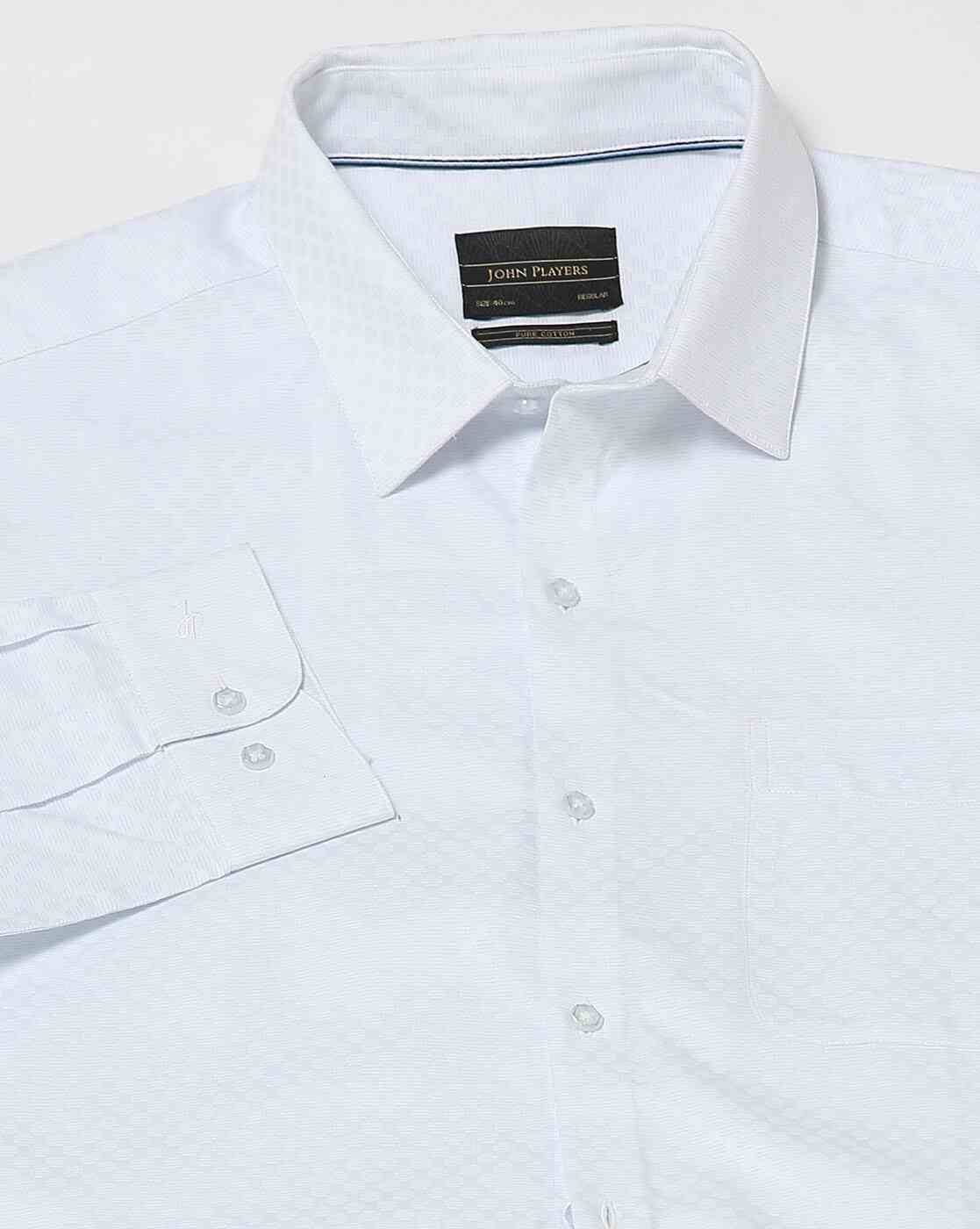 JOHN PLAYERS | Men Checked Regular Fit Shirt|4