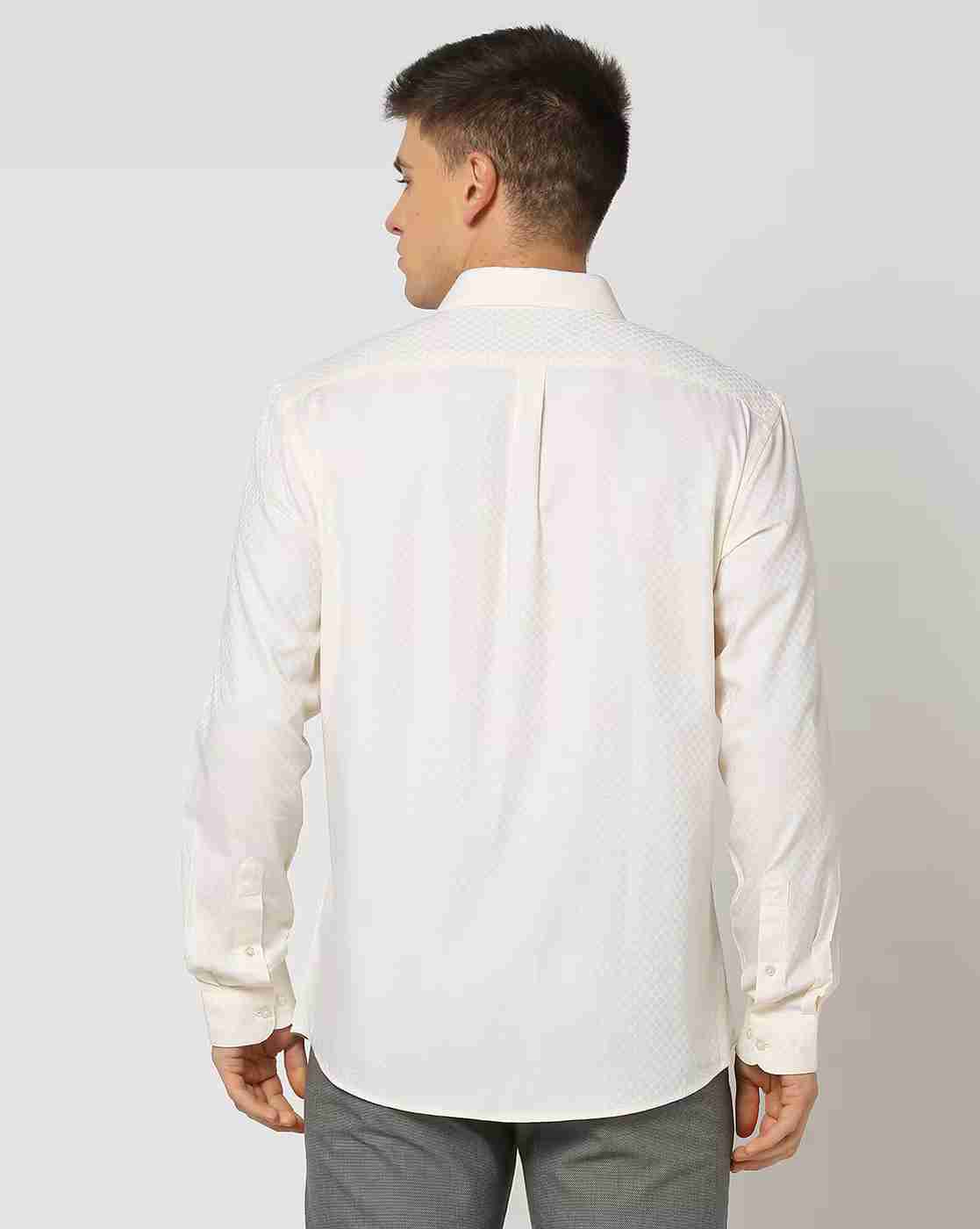 JOHN PLAYERS | Men Checked Regular Fit Shirt|2