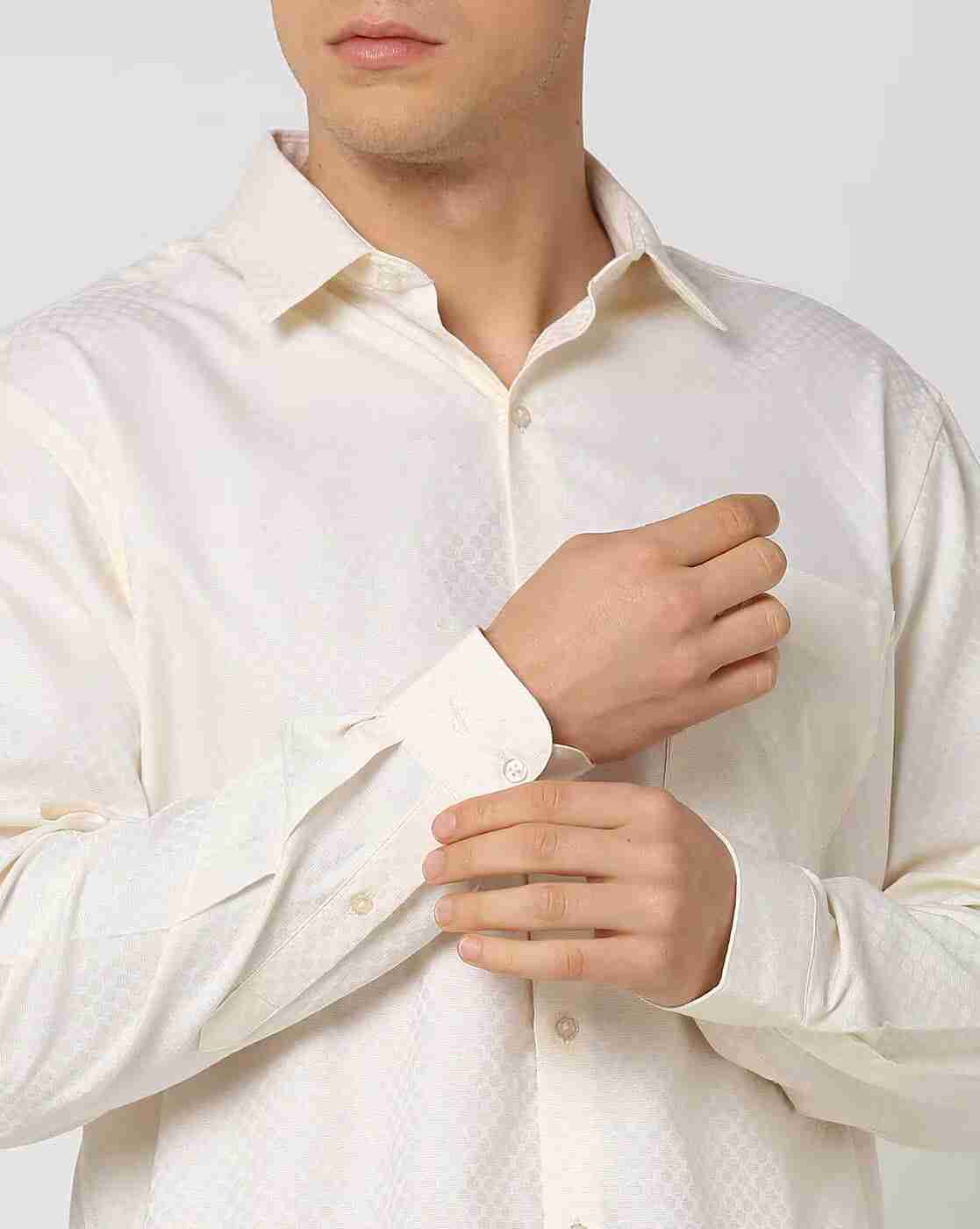 JOHN PLAYERS | Men Checked Regular Fit Shirt|3