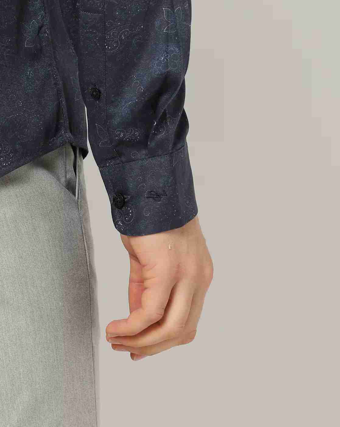 JOHN PLAYERS | Men Printed Slim Fit Shirt|4