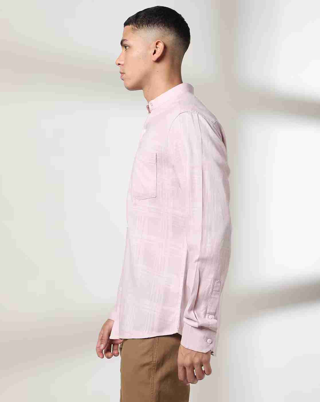 JOHN PLAYERS | Men Checked Slim Fit Shirt|2