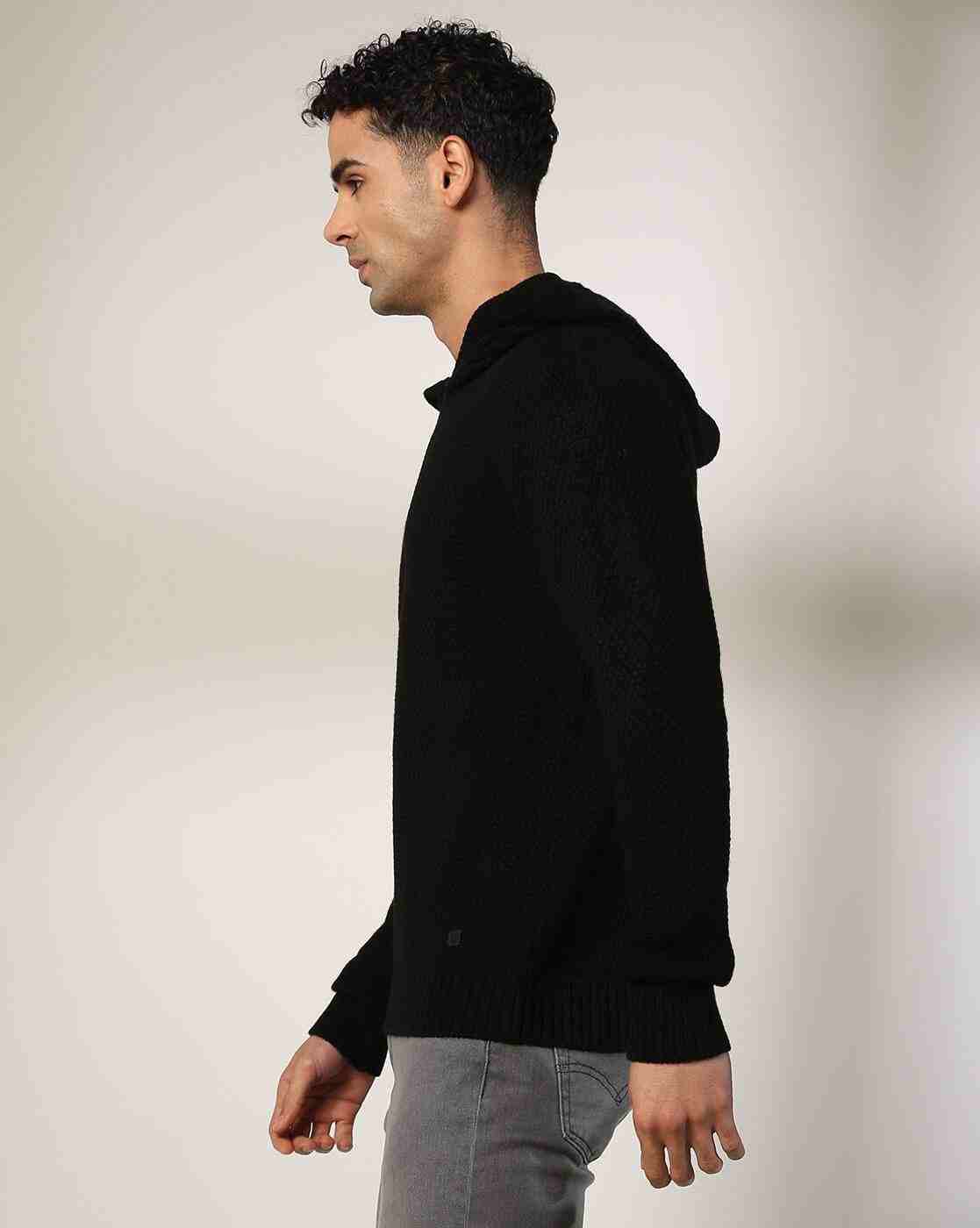 JOHN PLAYERS | Men Slim Fit Hooded Pullover|2