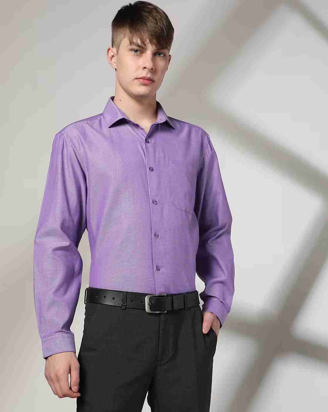 Men Regular Fit Shirt with Patch Pocket