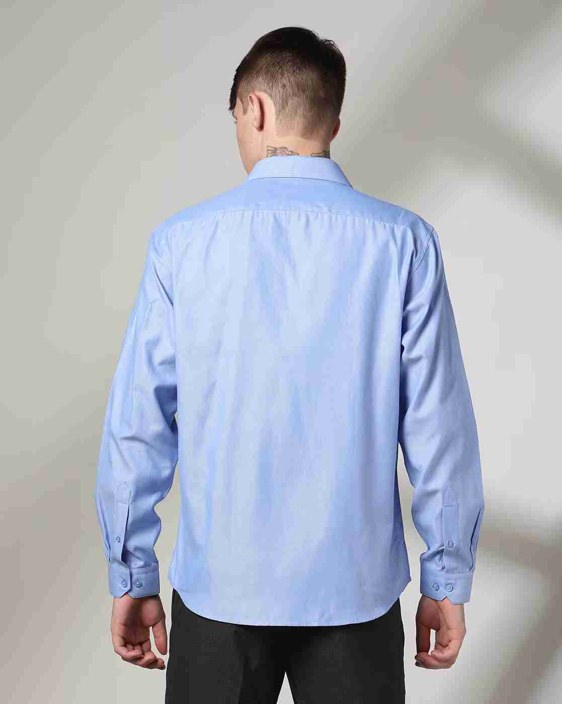 JOHN PLAYERS | Men Regular Fit Shirt with Patch Pocket|2