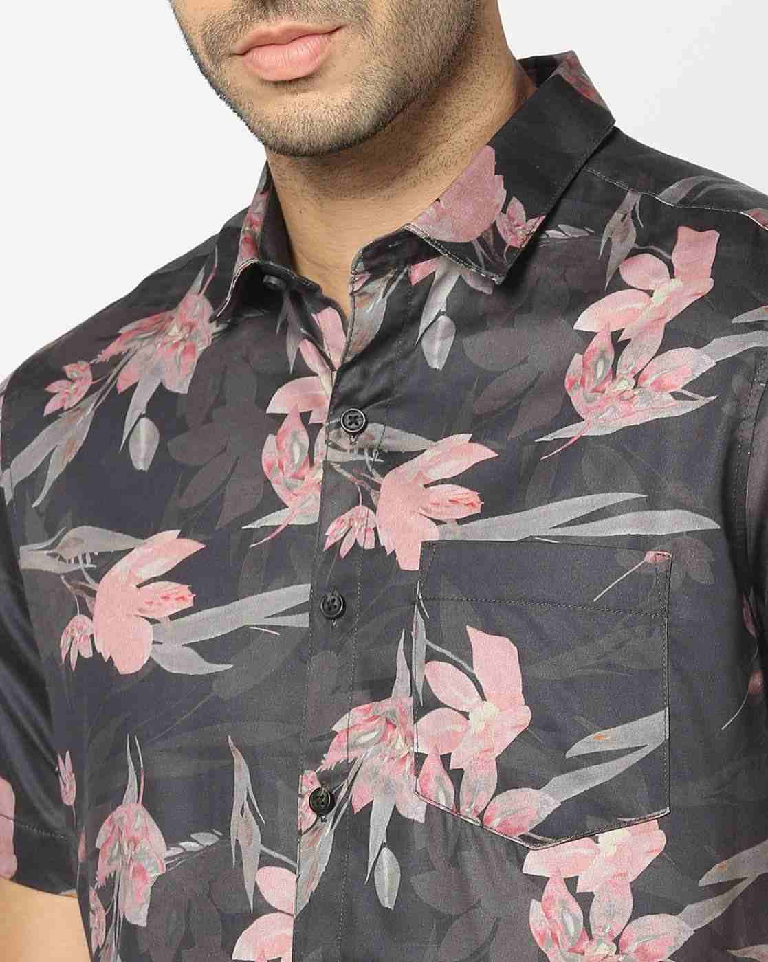 JOHN PLAYERS | Men Floral Print Slim Fit Shirt|3