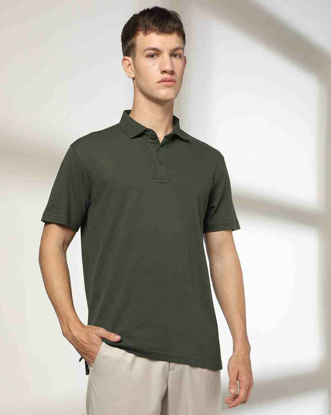 Men Slim Fit Polo T-Shirt