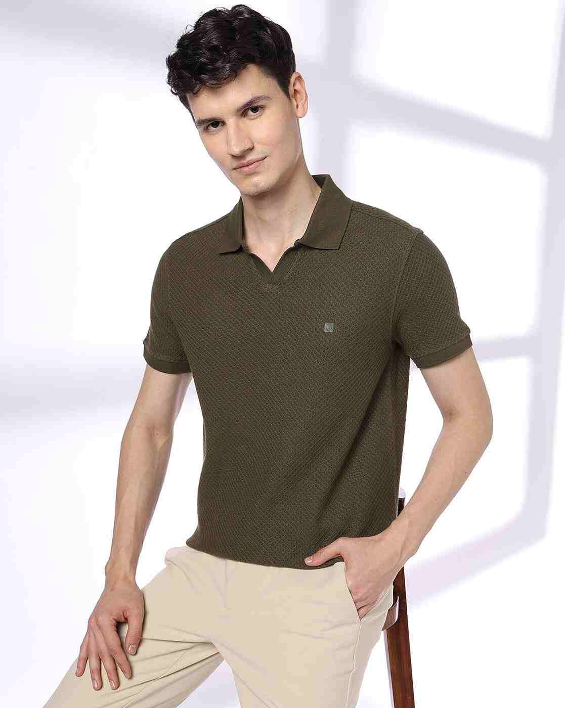 JOHN PLAYERS | Men Slim Fit Polo T-Shirt|0