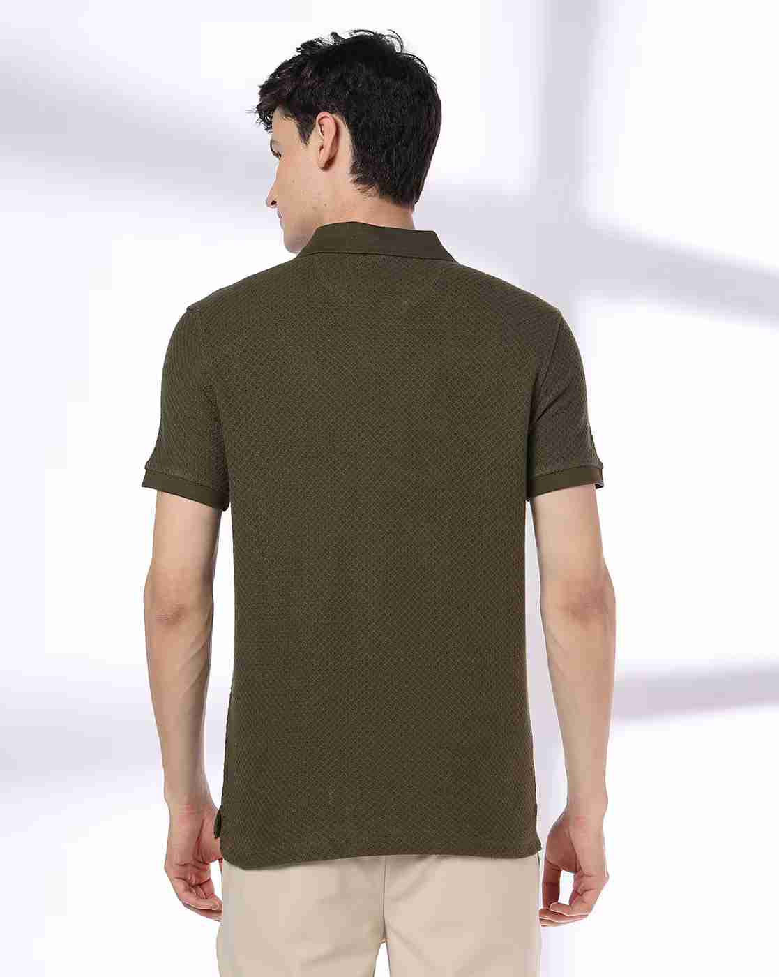 JOHN PLAYERS | Men Slim Fit Polo T-Shirt|2