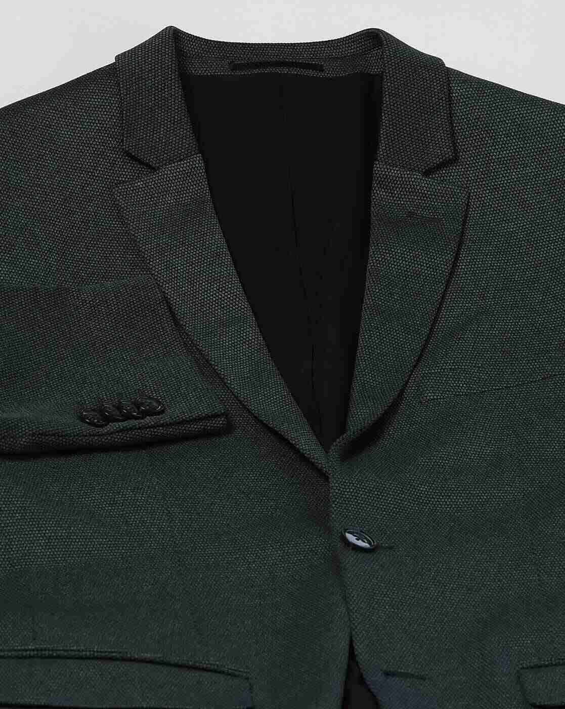 John Players | Men Slim Fit Single-Breasted Blazer|5