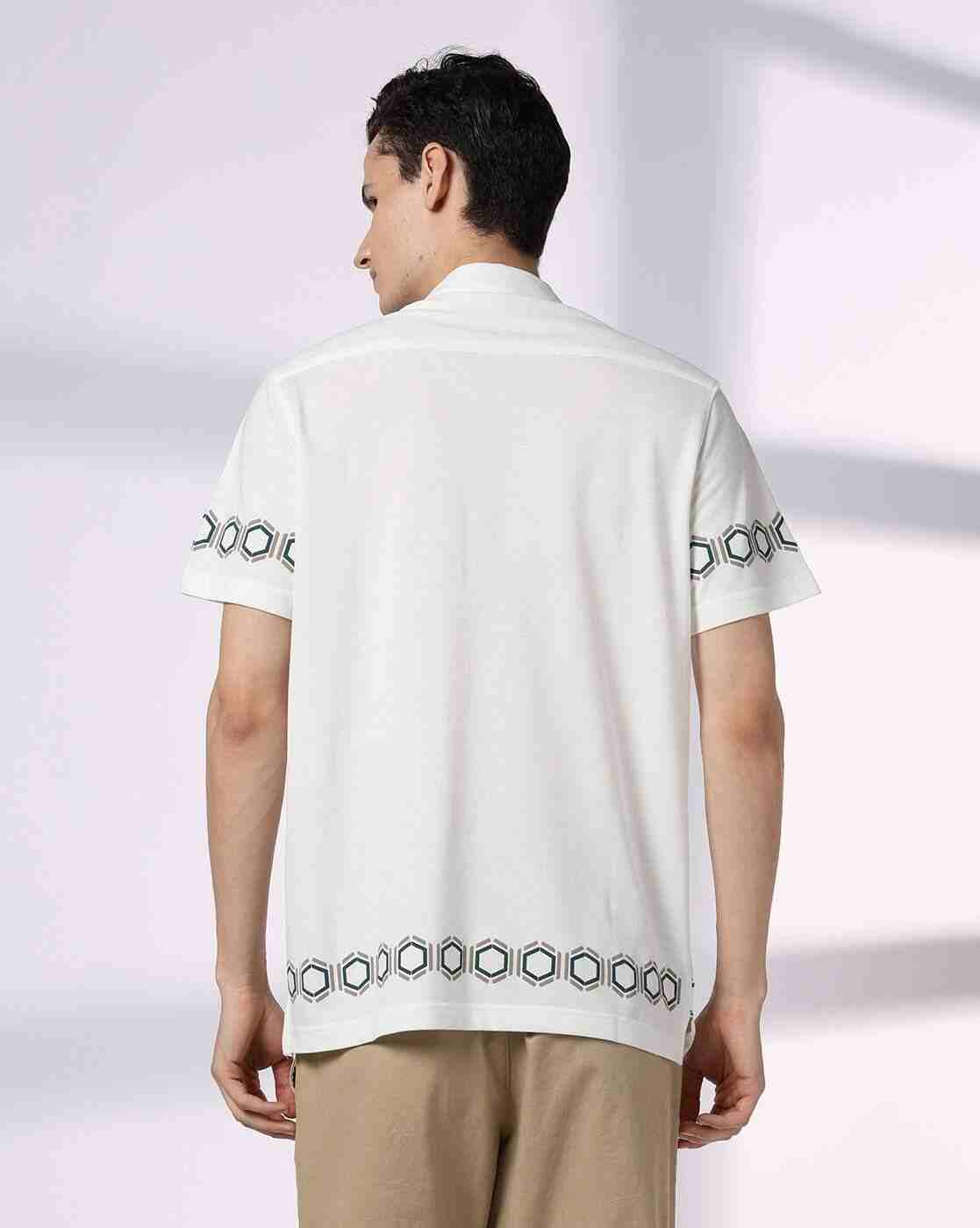 JOHN PLAYERS | Men Geometric Print Slim Fit Shirt|2