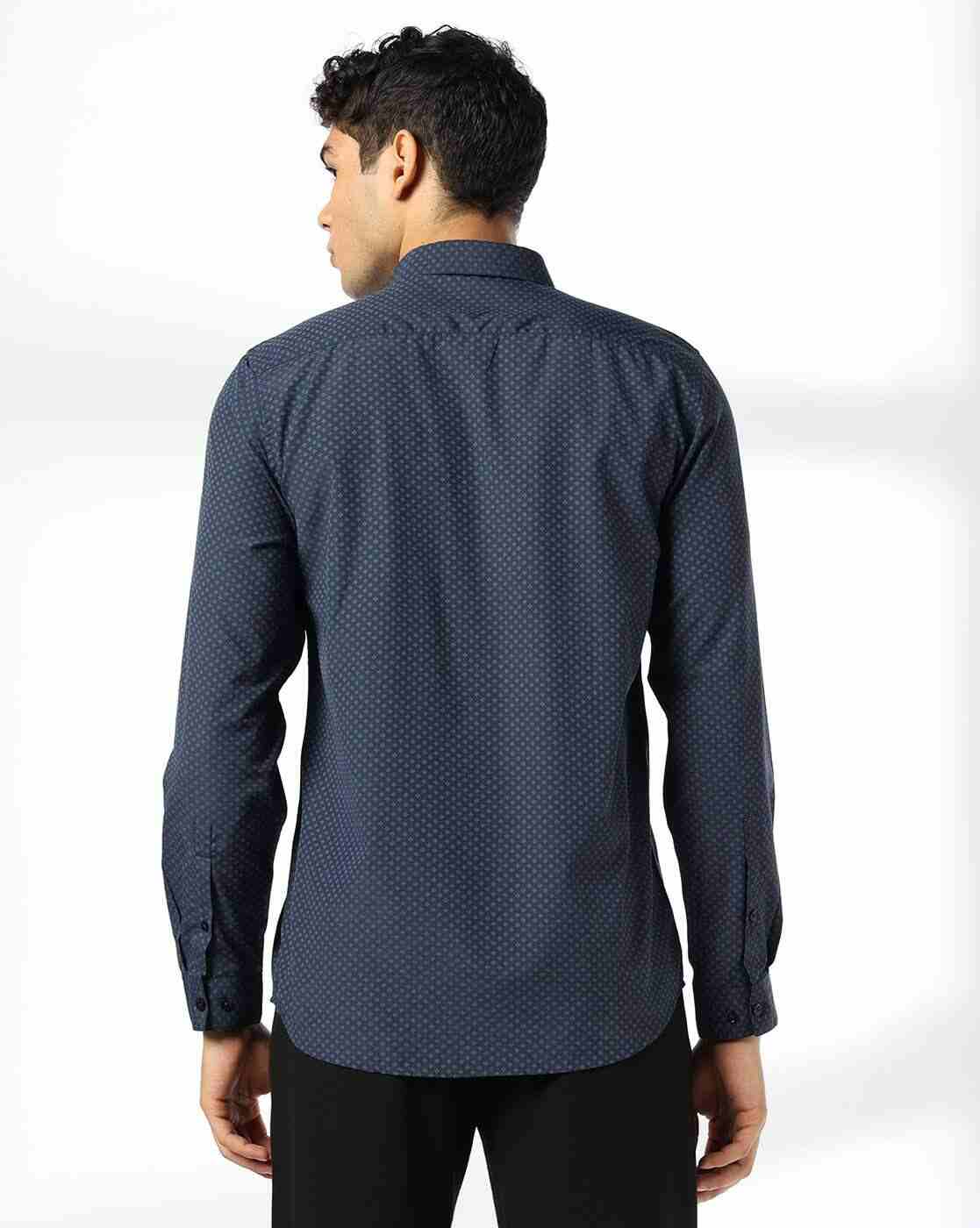 John Players | Men Printed Slim Fit Shirt|2