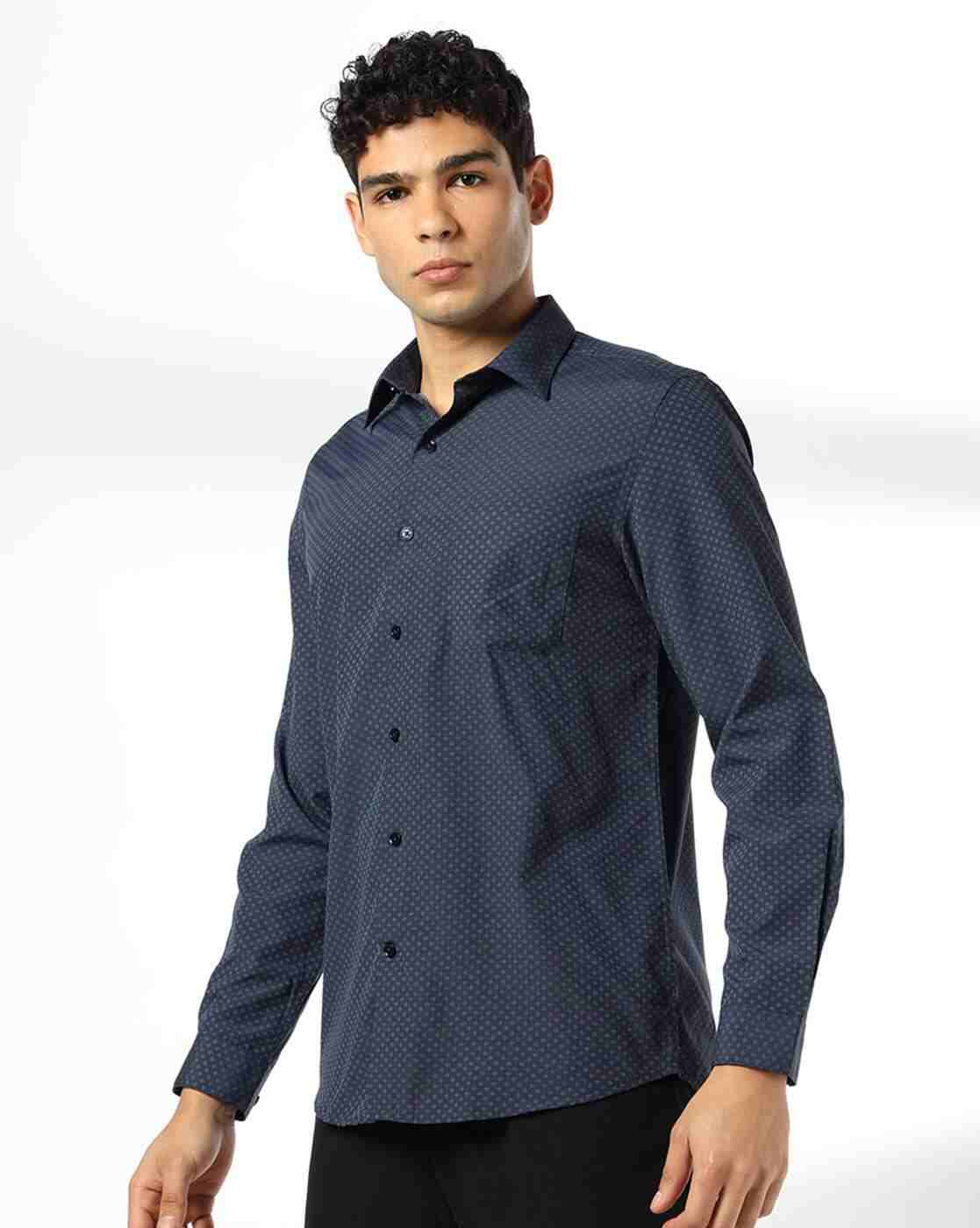 John Players | Men Printed Slim Fit Shirt|3
