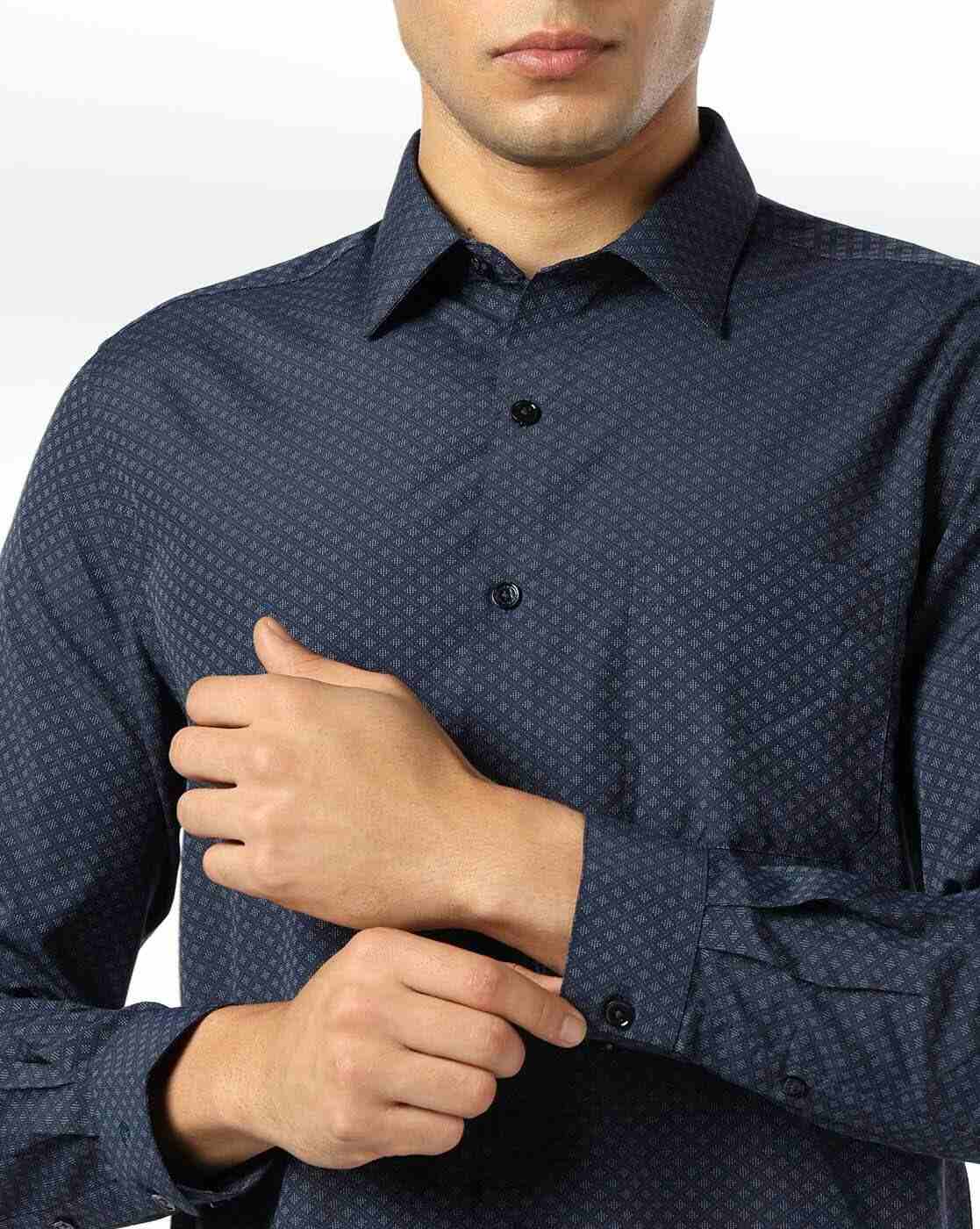 John Players | Men Printed Slim Fit Shirt|4