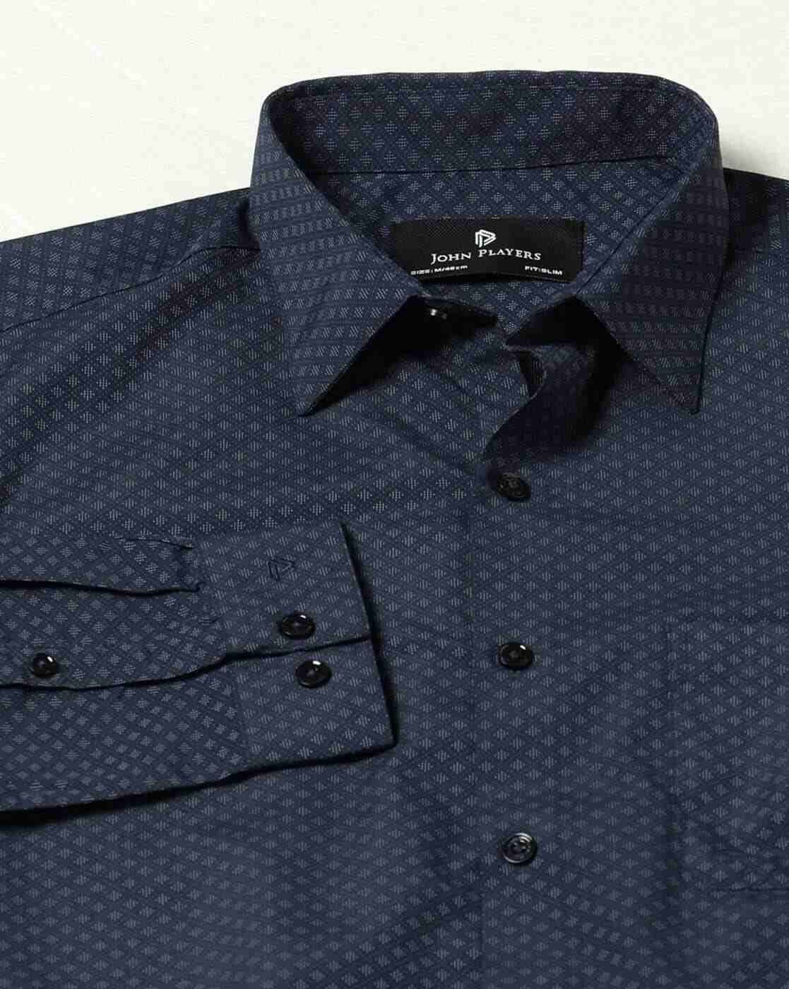 John Players | Men Printed Slim Fit Shirt|5