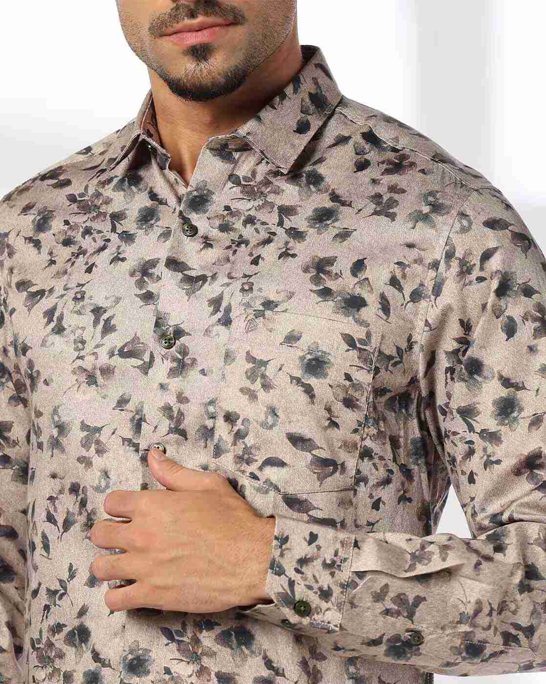 JOHN PLAYERS | Men Slim Fit Printed Shirt|5
