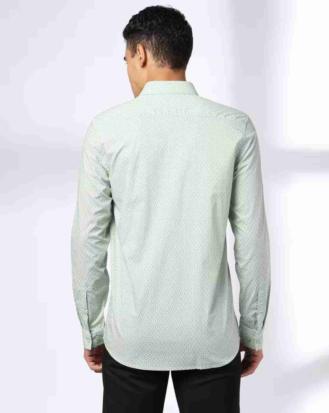 John Players | Men Printed Slim Fit Cotton Shirt|2