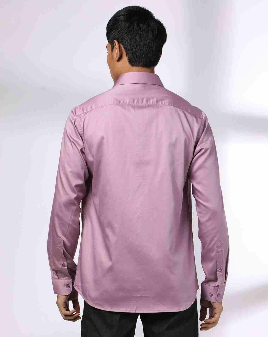 John Players | Men Slim Fit Shirt with Patch Pocket|2