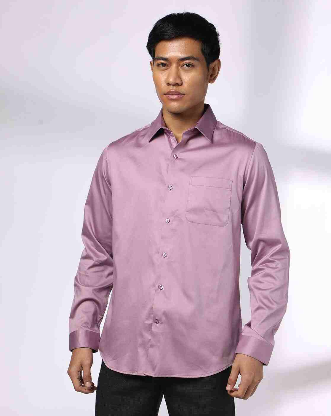 John Players | Men Slim Fit Shirt with Patch Pocket|3